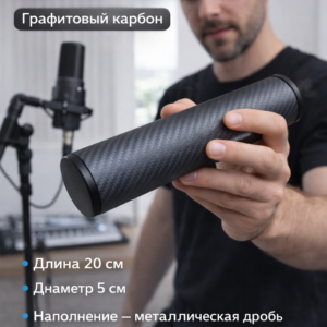 Шейкер музыкальный графитовый карбон